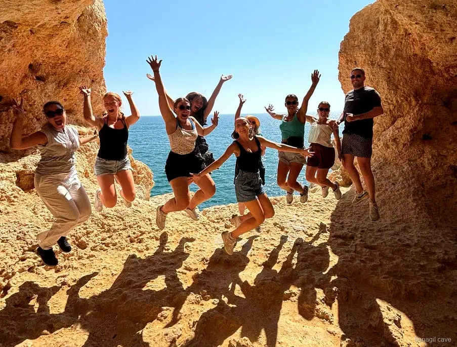 Praia da Marinha heart-shaped rock viewpoint on the Faro day tour